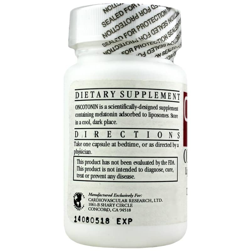 Ecological Formulas Oncotonin Melatonin 10 mg Capsules, 30 Capsules
