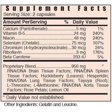 Systemic Formulas Nerve Capsules 60