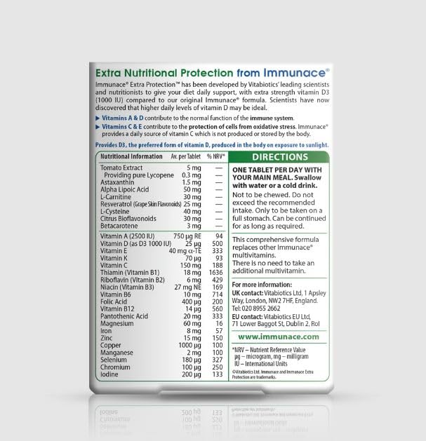 Vitabiotics Immunace Extra Protection 60 Tablets