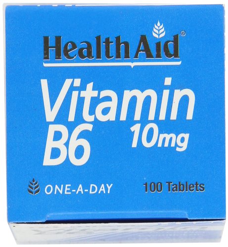HealthAid Vitamin B6 (Pyridoxine HCl) 10mg Tablets, 100 Count