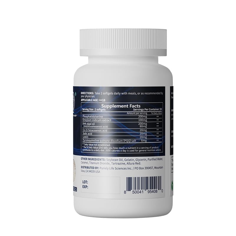 Puriely Nervonic Acid Supplement Capsules 60