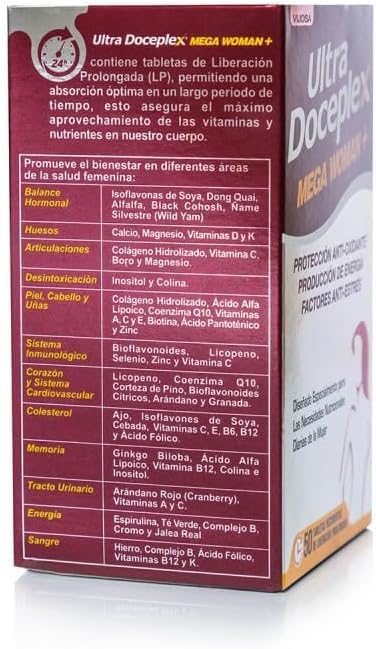 VIJOSA Ultra Doceplex Mega Man+ & Mega Woman+ Prolonged-Release Tablets, 50 Count