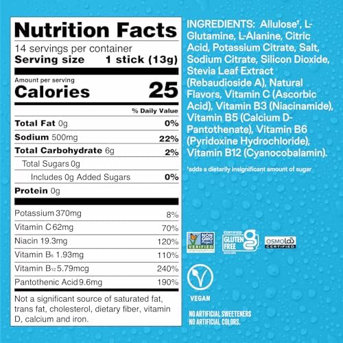 Liquid I.V. Sugar Free Hydration Electrolytes Powder Lychee Sorbet 0.46 Ounce