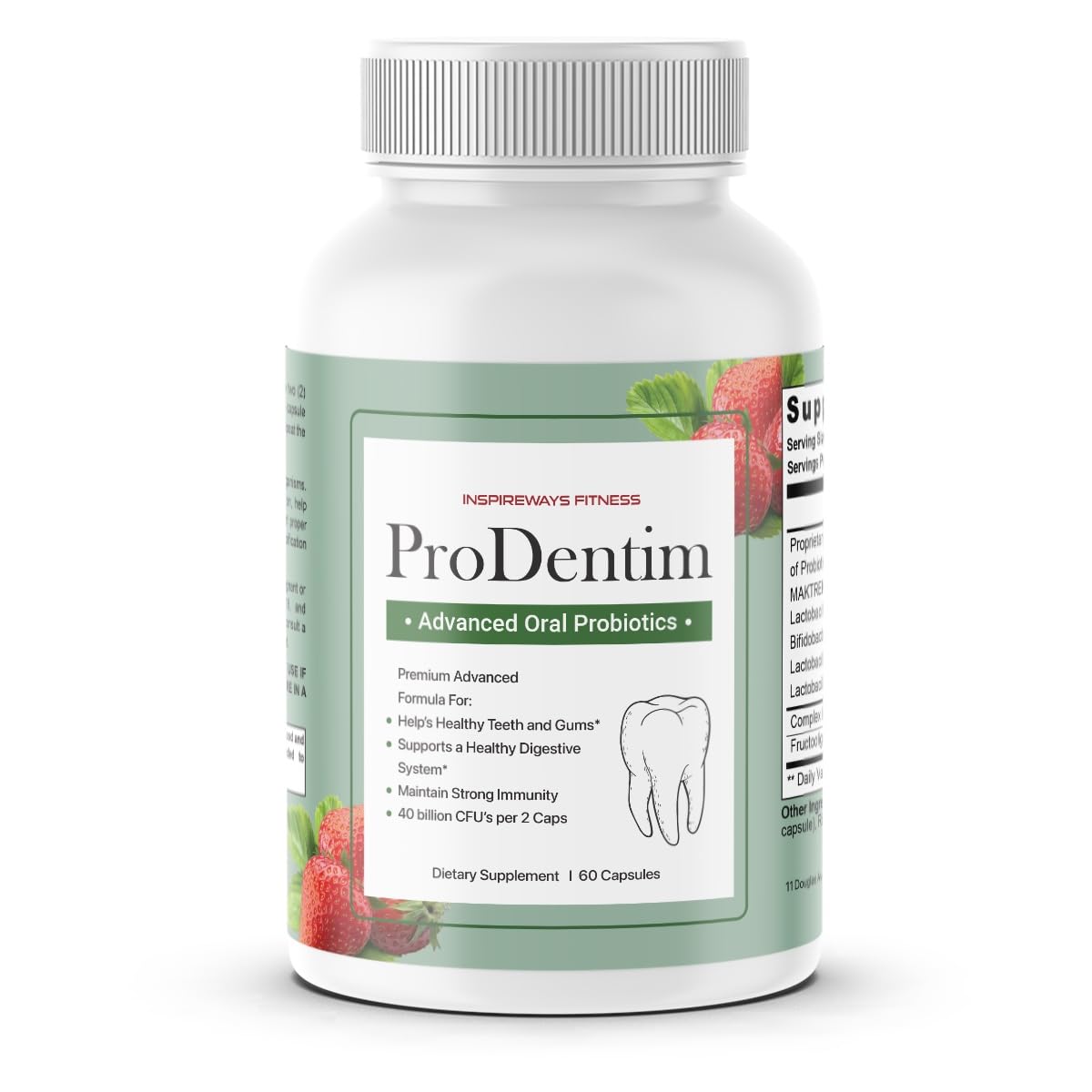 Fitness InspireWays ProDentim Advanced Oral Health Probiotics Capsules 60 Count