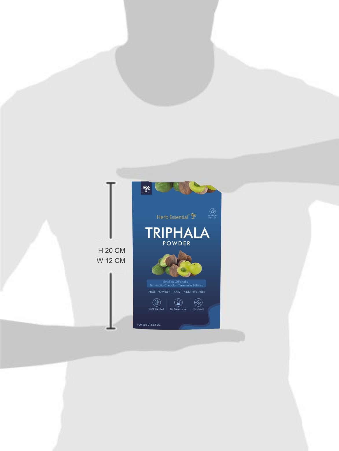 Herb Essential Organic Triphala Powder 7.05 oz