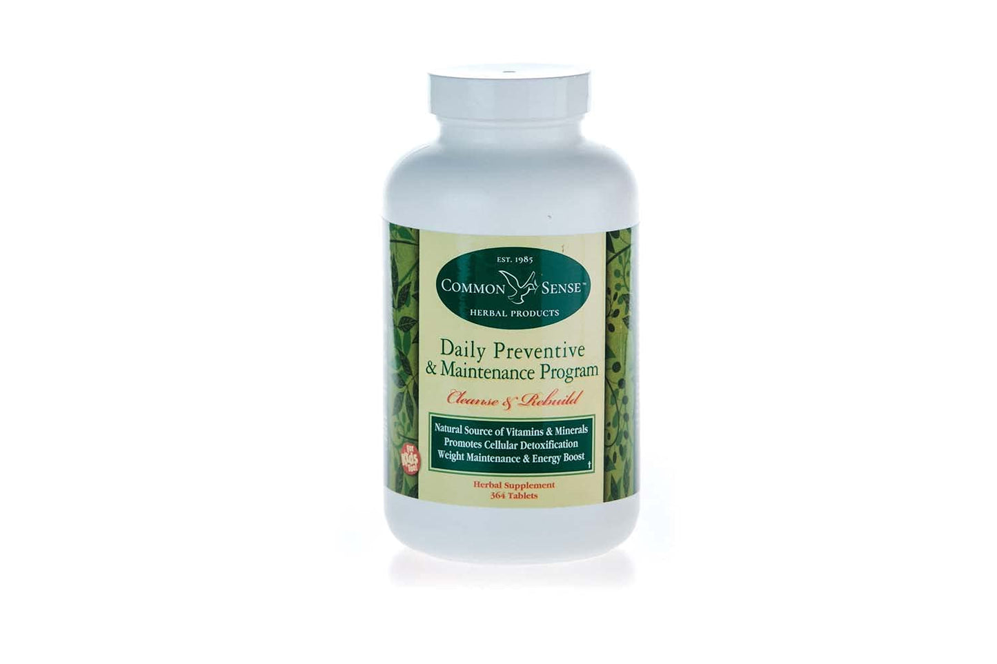 Common Sense Herbal Products Daily Preventive and Maintenance Program: Cleanse & Rebuild Tablet, 1 Count