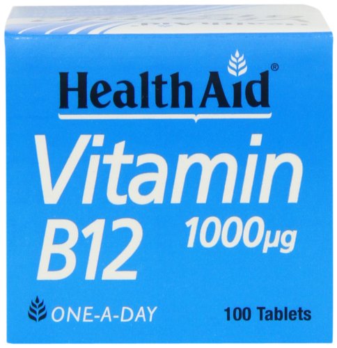 HealthAid Vitamin B12 (Cyanocobalamin) 1000ug - Prolong Release Tablet, 100 Tablets