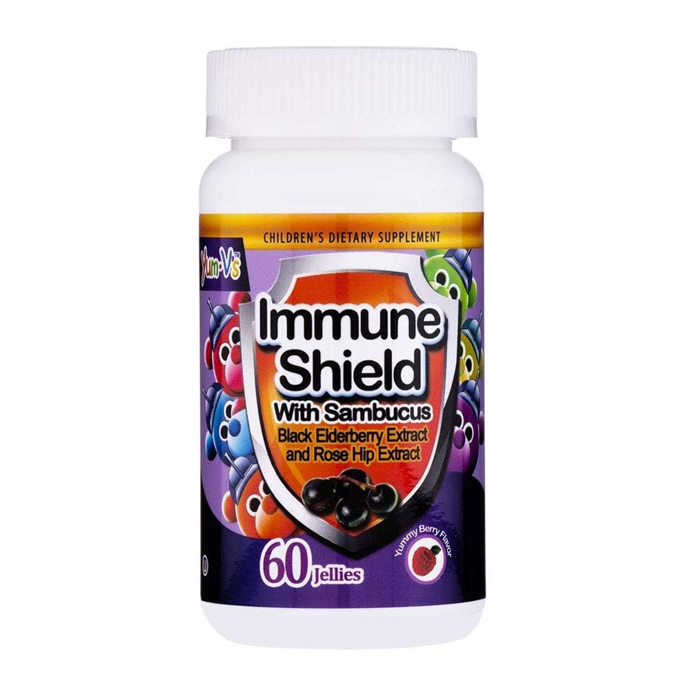 YUM-V'S Immune Shield with Sambucus Gummies, 60 Count