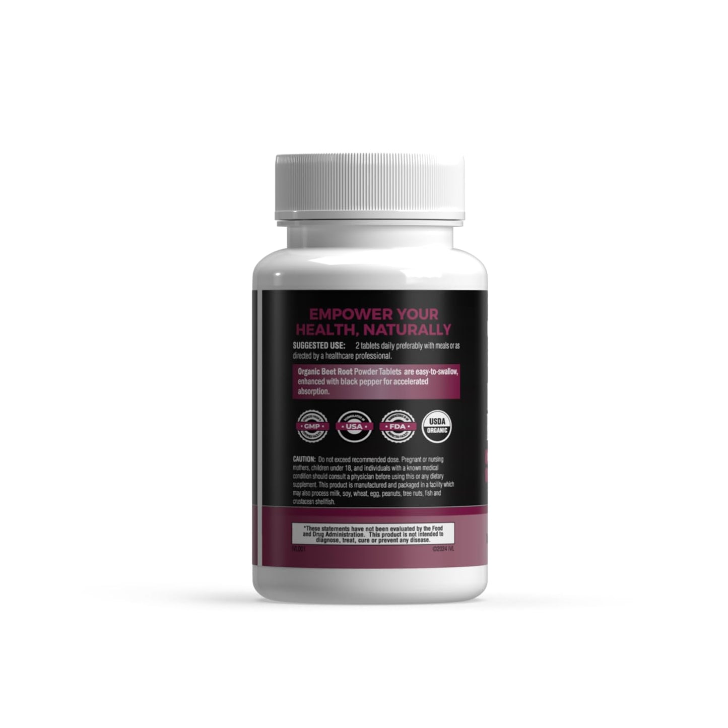 IVL Organic Beet Root Circulation Support Tablets, 60