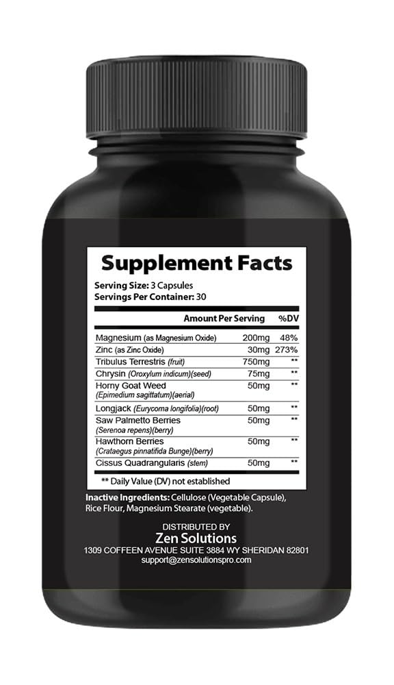 nutradash Erec Prime High Performance Formula 180 Capsules