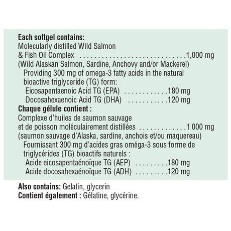Jamieson Laboratories Wild Salmon & Fish Oils Omega-3 Complex 1000mg Softgels 200
