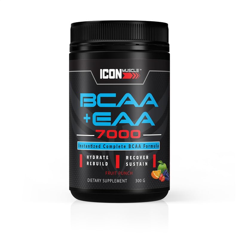 Icon Muscle BCAA+EAA 7000 Powder, 1 Ounce