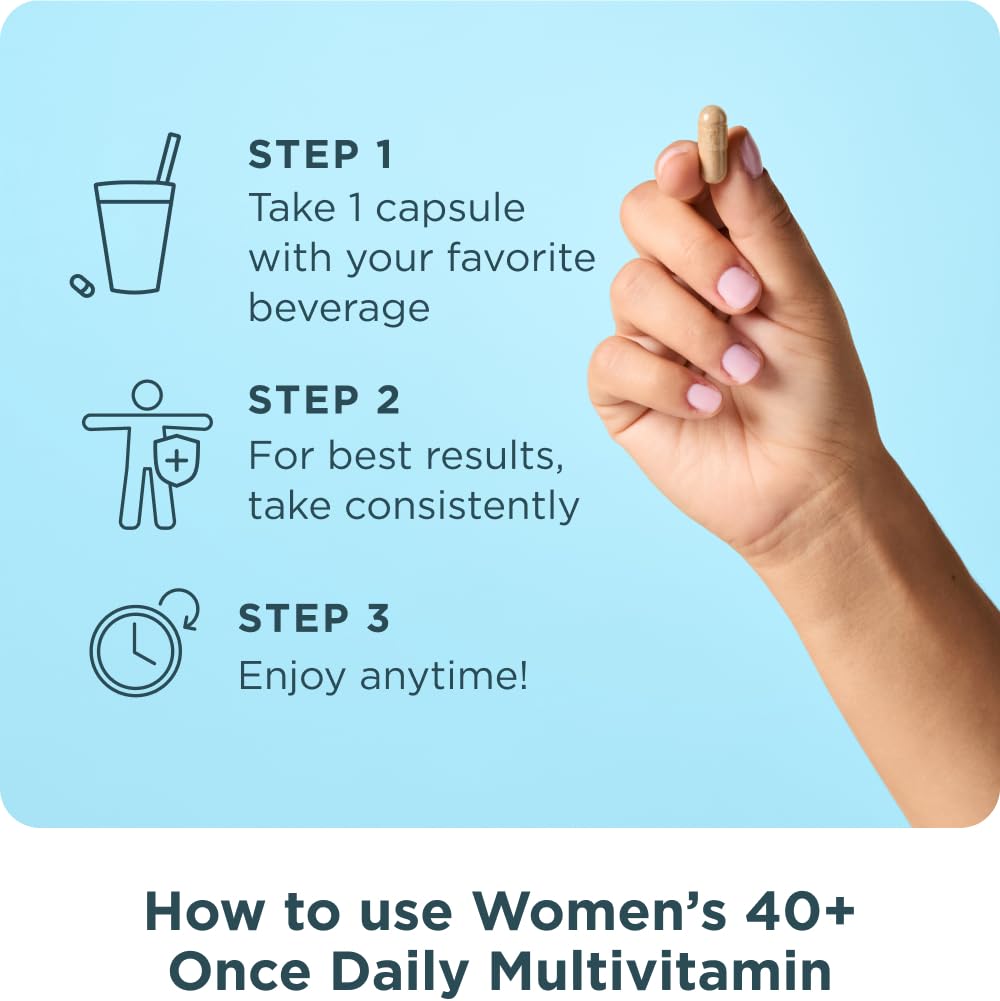 Ancient Nutrition Women's 40+ 1-Day Multivitamin Capsules, 30 Count