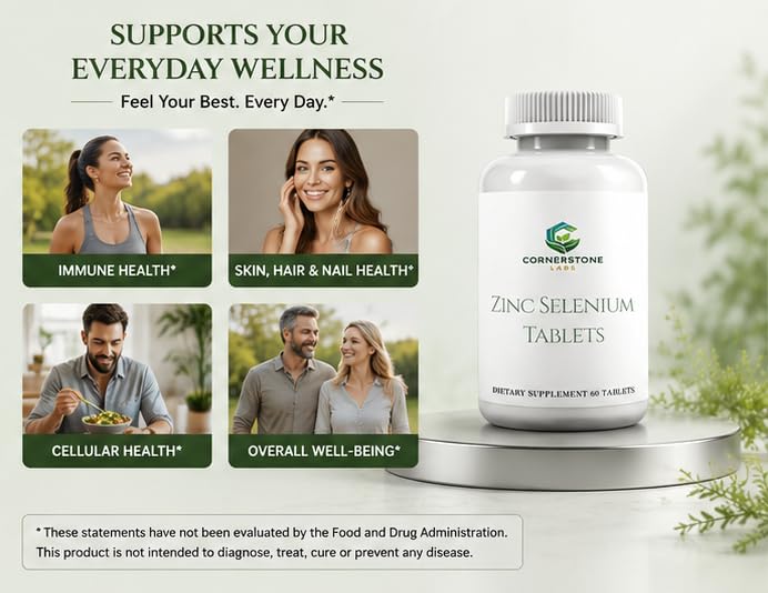 Cornerstone Labs Zinc Tablets 60 Tablets