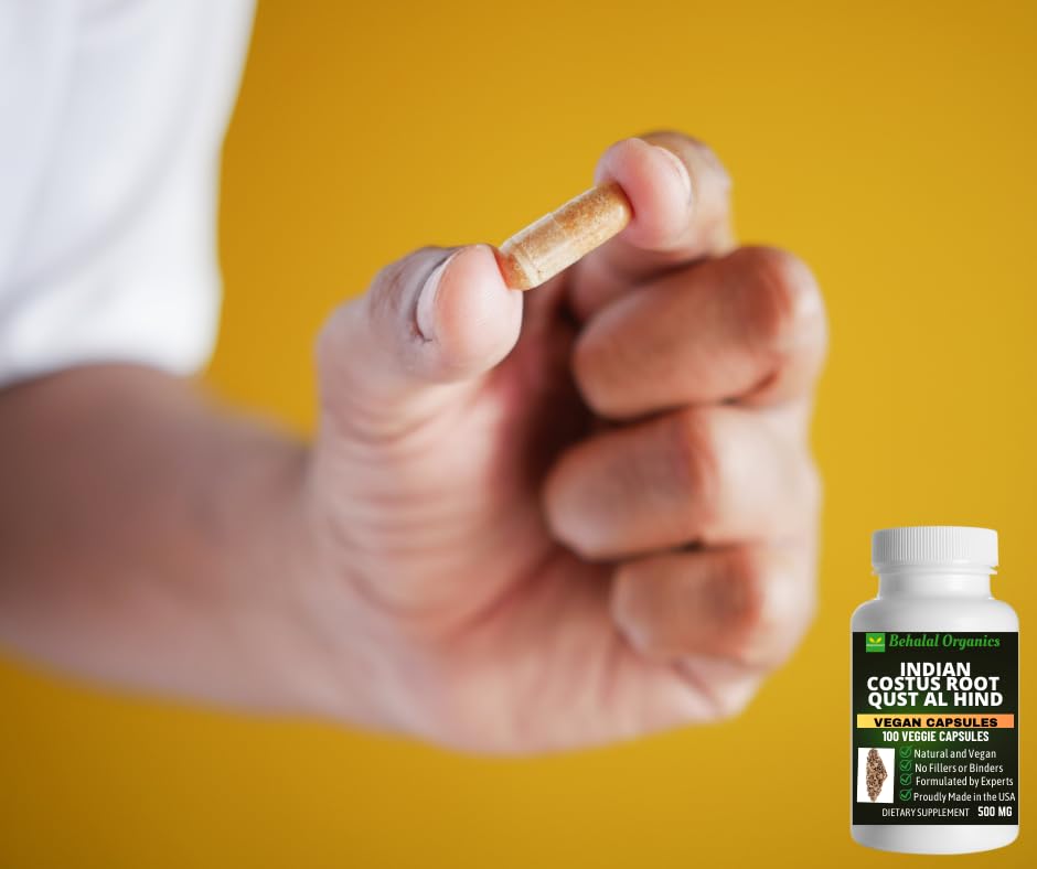 Behalal Organics Indian Costus Quick Release Capsule 100 Count