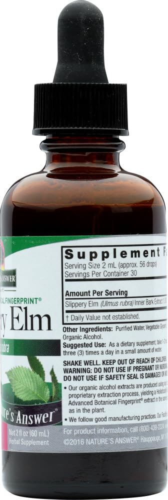 Nature's Answer Slippery Elm Capsules, 2 Capsules