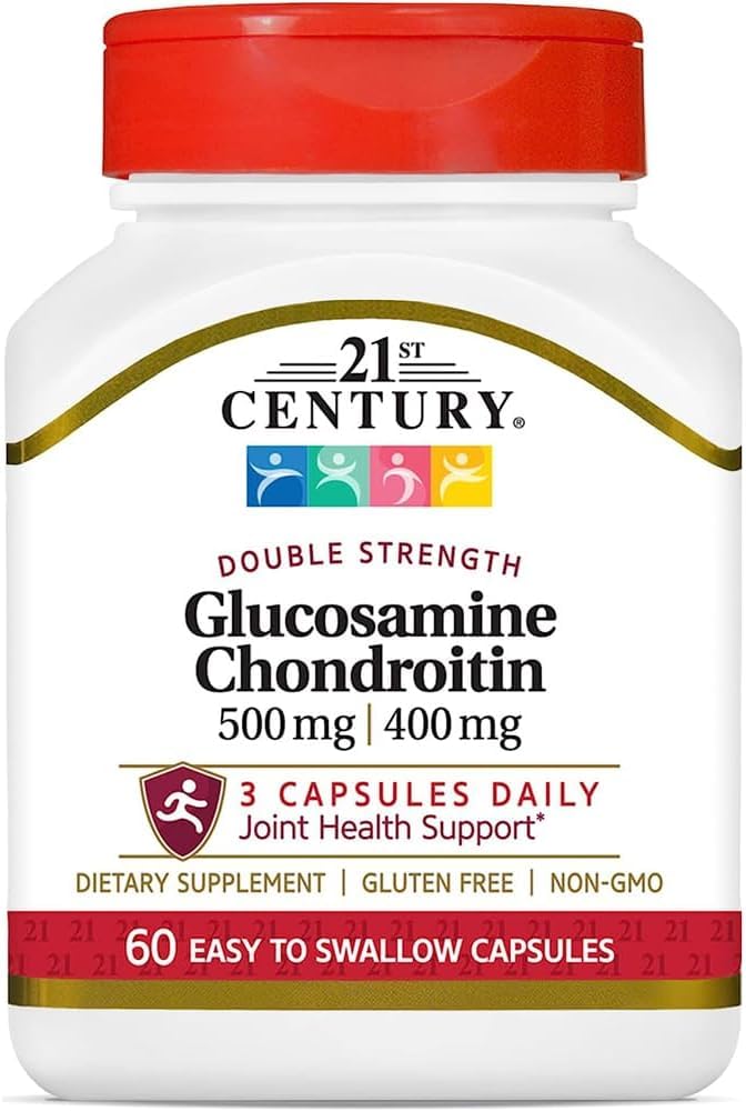 21st Century Glucosamine 500mg & Chondroitin 400mg Capsules, 180 Count