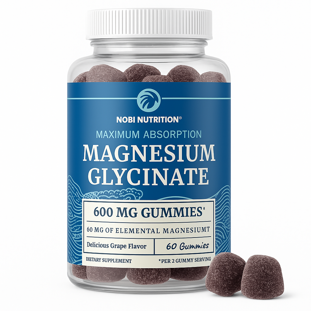 Nobi Nutrition Magnesium Glycinate Gummies, 60 Count
