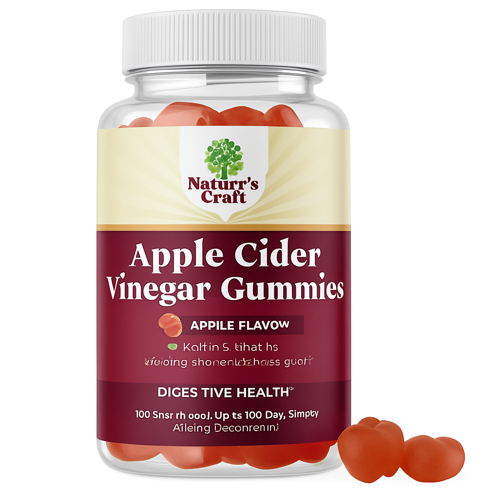 Nature's Craft Apple Cider Vinegar Gummies 120 Count