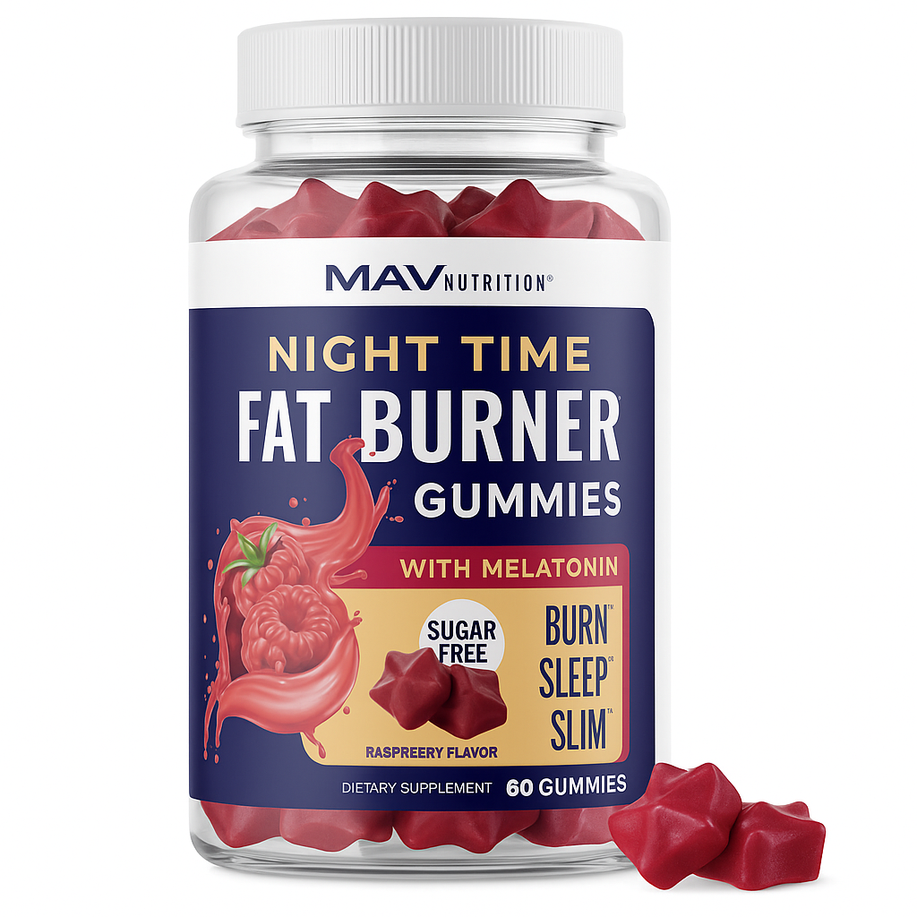 MAV Nutrition Night Time Fat Burner Gummies 60 Count