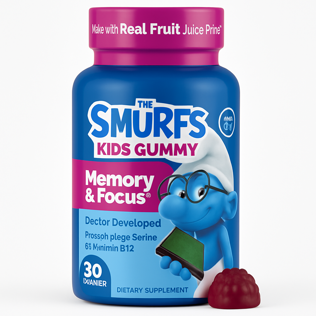 VITABURST Smurfs Focus Gummy for Kids - 30 Count