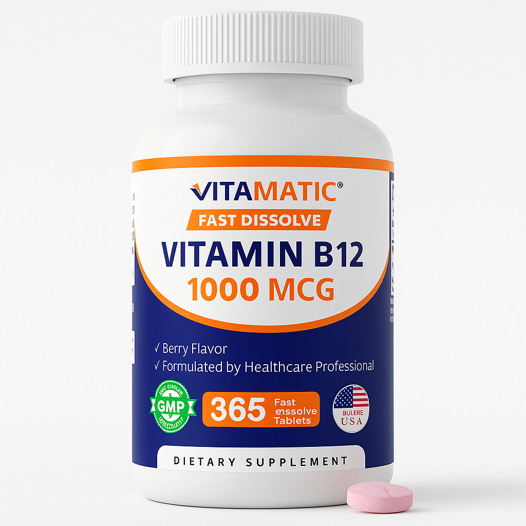 Vitamatic Vitamin B12 Tablets, 1095 Count