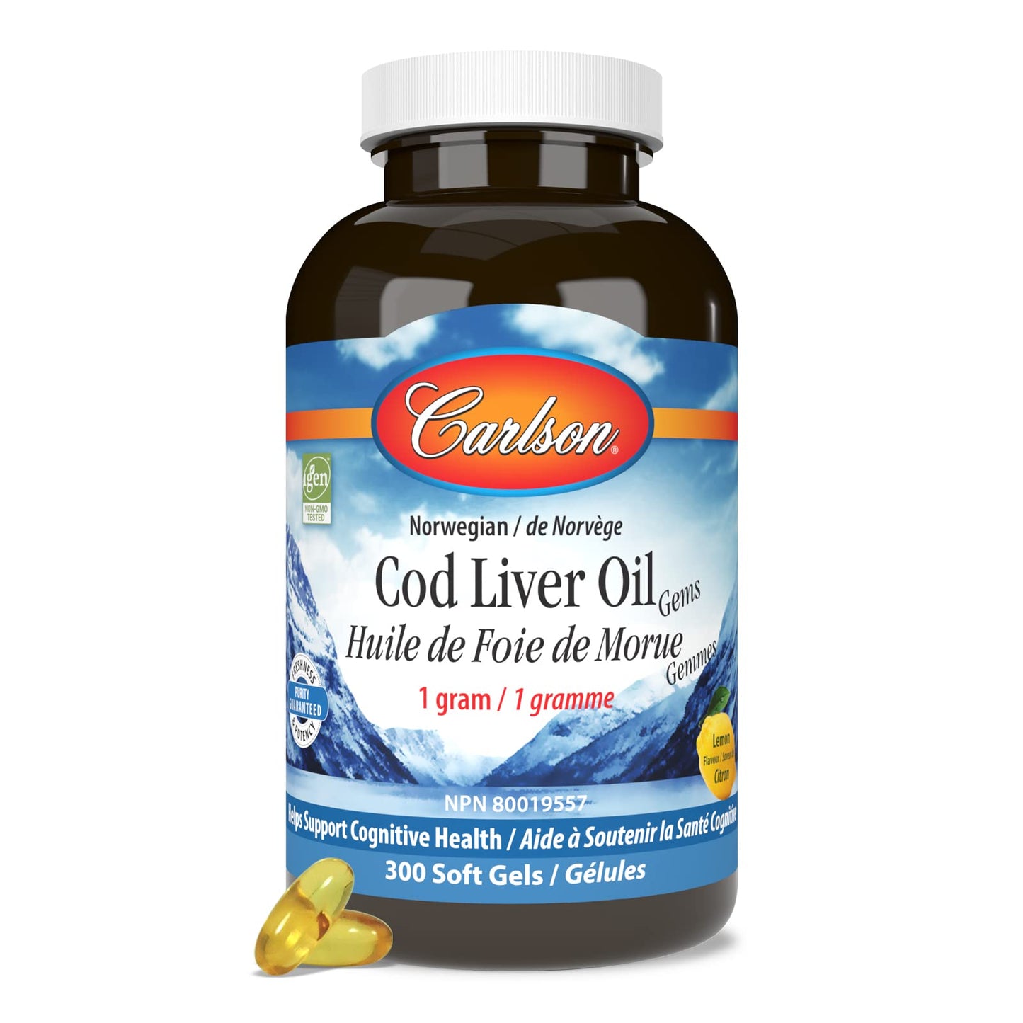 Carlson Cod Liver Oil Softgels 300 Count