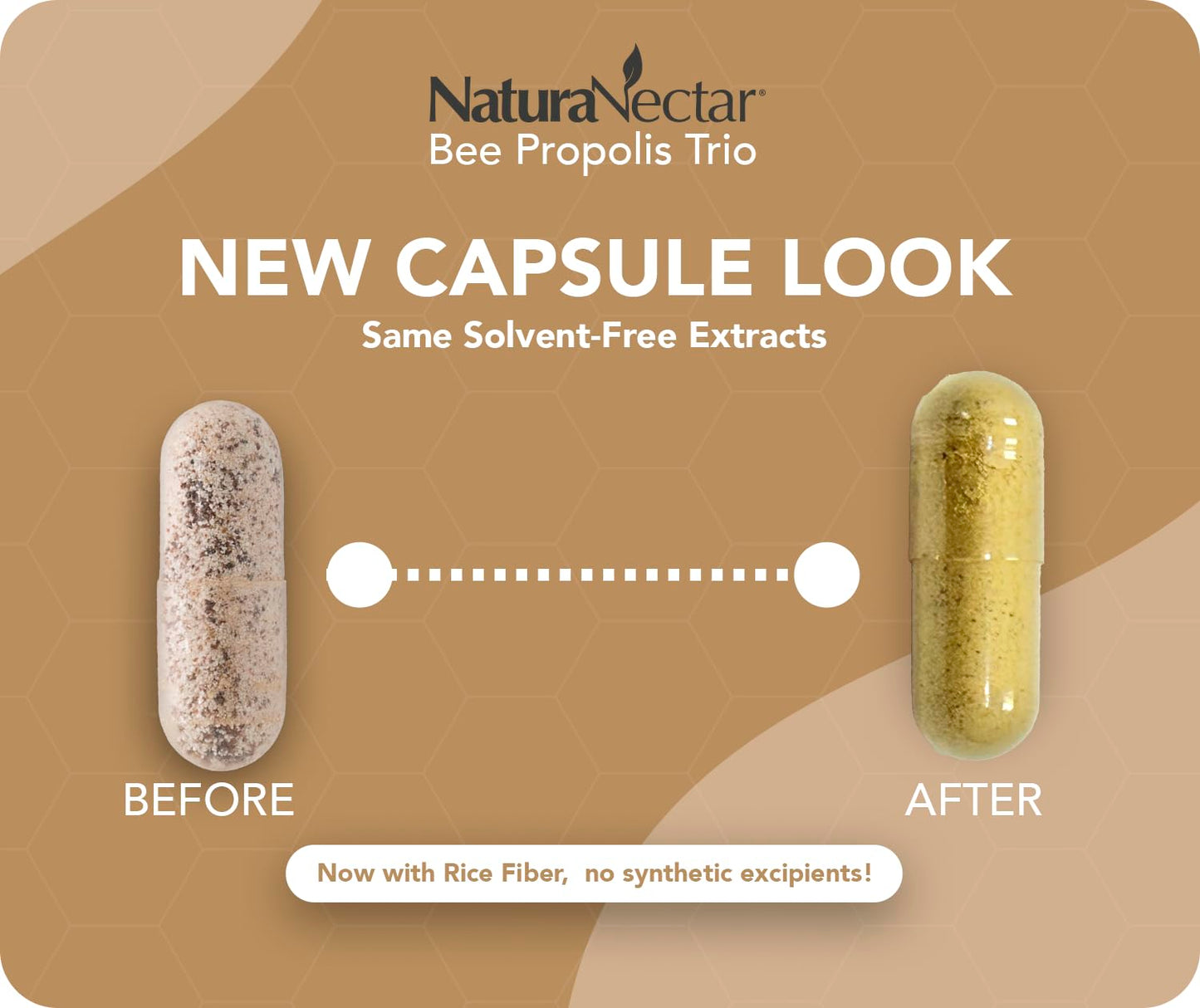 NaturaNectar Bee Propolis Trio Capsules 60 Capsules