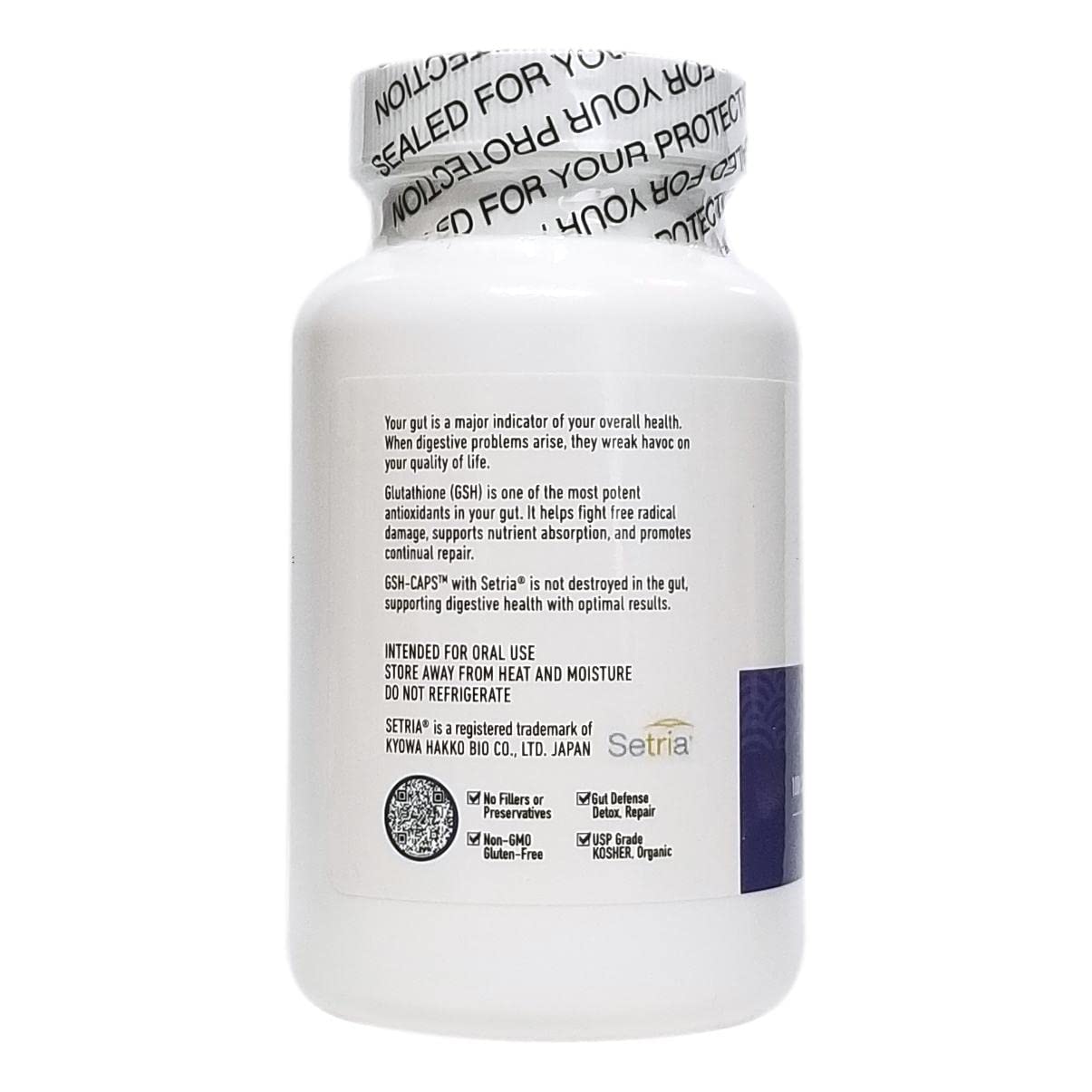 Holistic Health International, LLC GSH Glutathione Capsules 100 Capsules