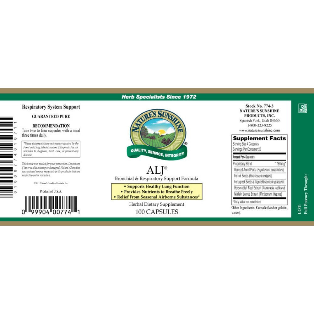 Nature's Sunshine ALJ 200 Capsules