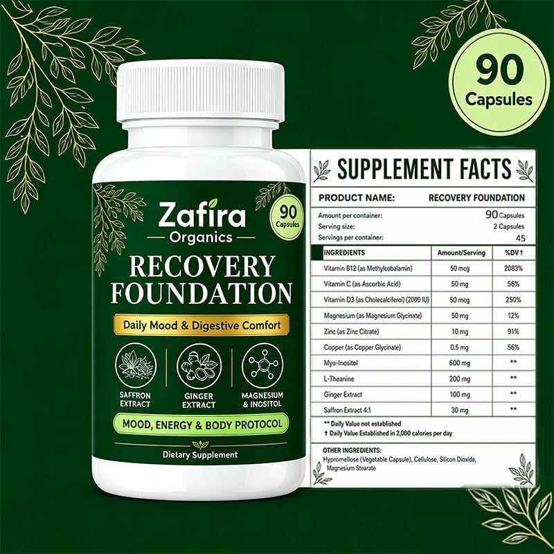 Skinclean Zafira Organics Recovery Foundation Capsule 1 Count