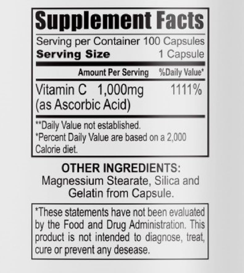 Generic VIT C 100 Capsules