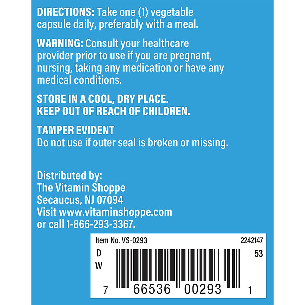 The Vitamin Shoppe Vitamin K Complex - Complete K1 K2 Formula, 180 Vegetarian Capsules
