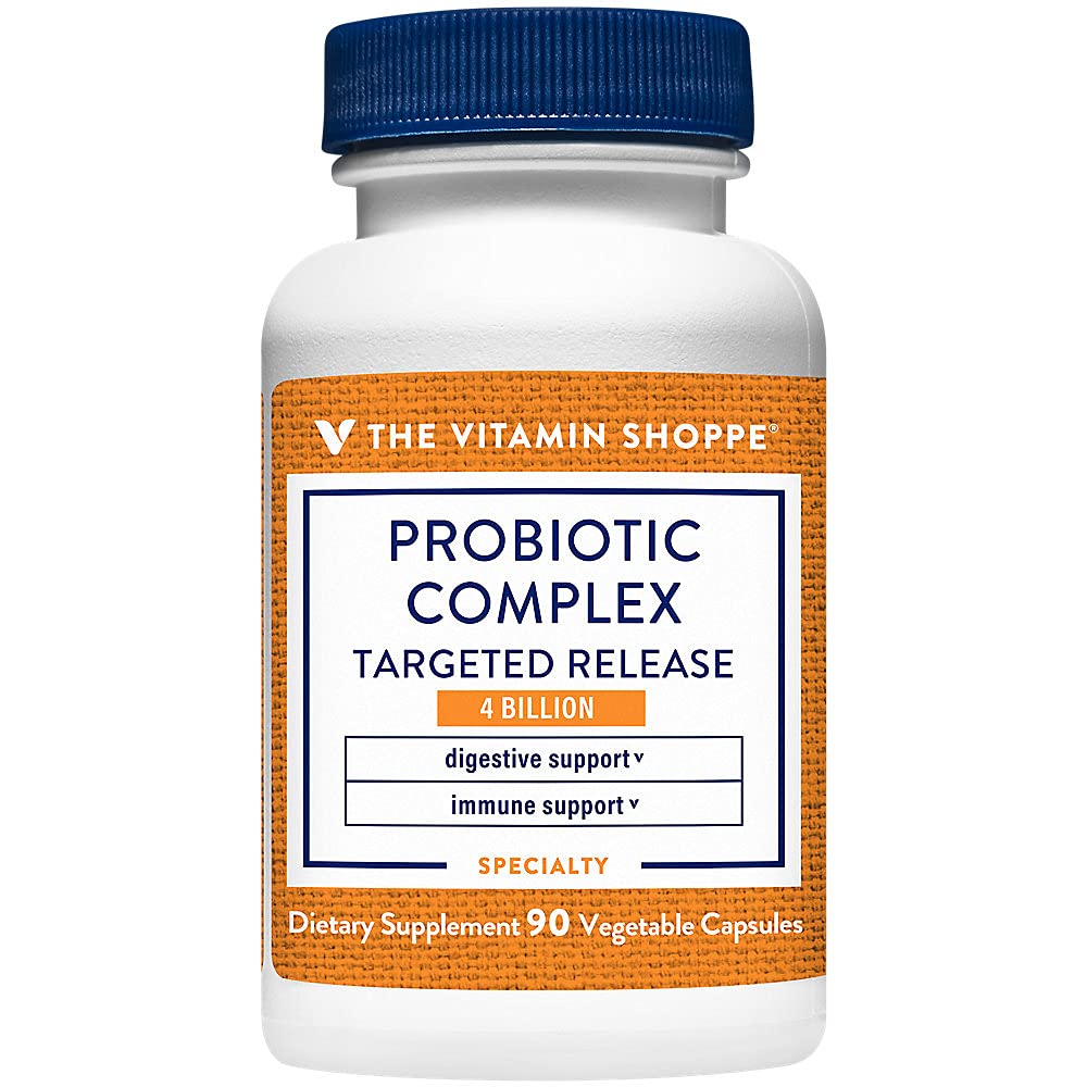 The Vitamin Shoppe Probiotics 4 Billion CFU Digestive Health, Gut Flora Balance & Immune System Support Capsule, 1 Capsule