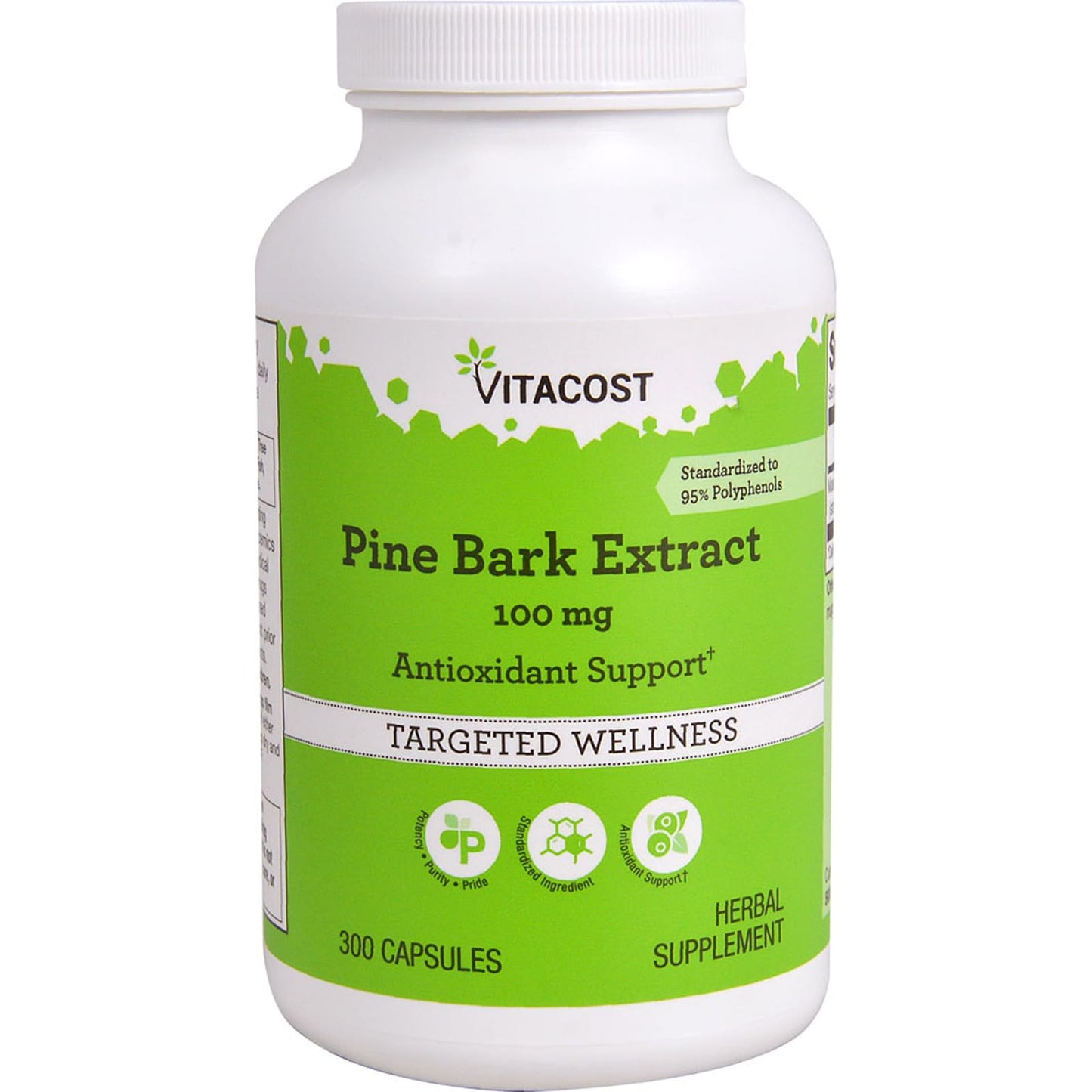 Vitacost Pine Bark Extract 100 mg Capsules, 300 Count