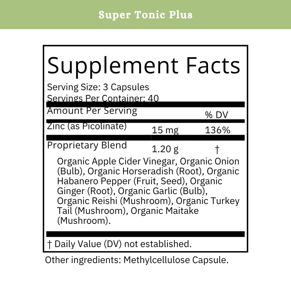 SPRIGS Super Tonic Plus Supplements 120 Capsules