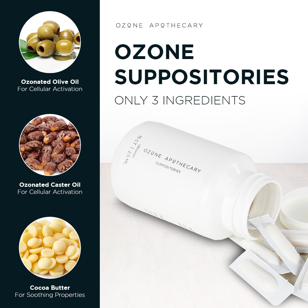 Ozone Apothecary Ozone Suppositories 15 Capsules