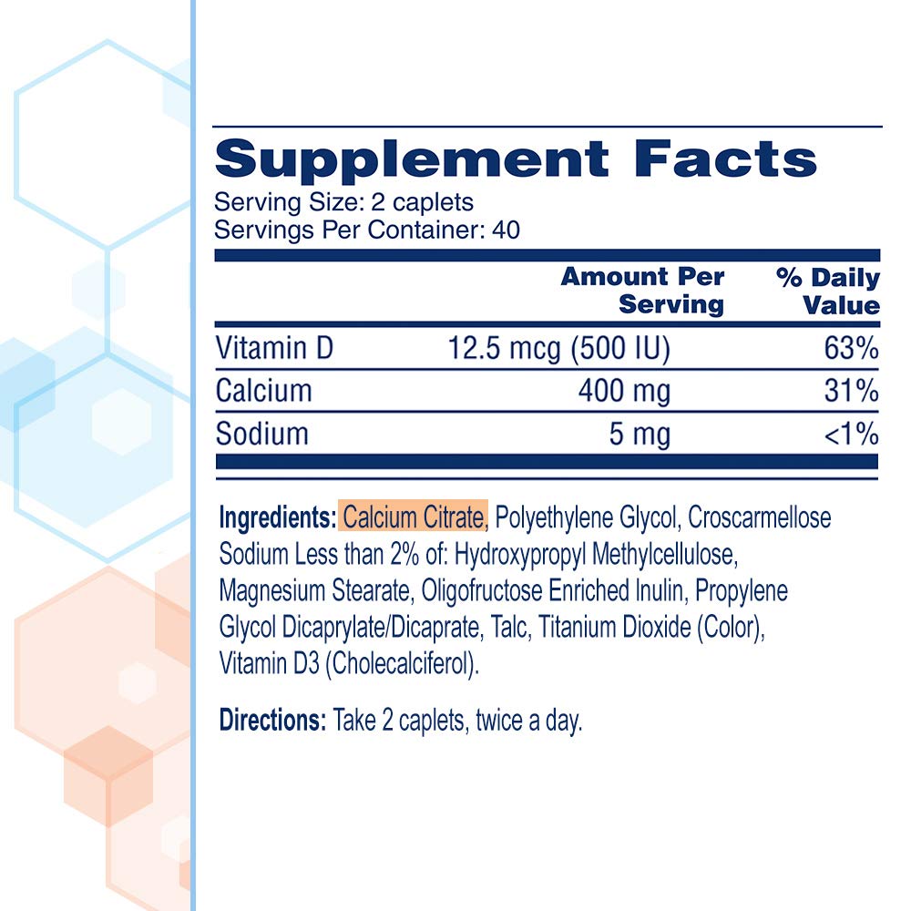 Citracal Calcium + D Slow Release 1200 Caplets, 480