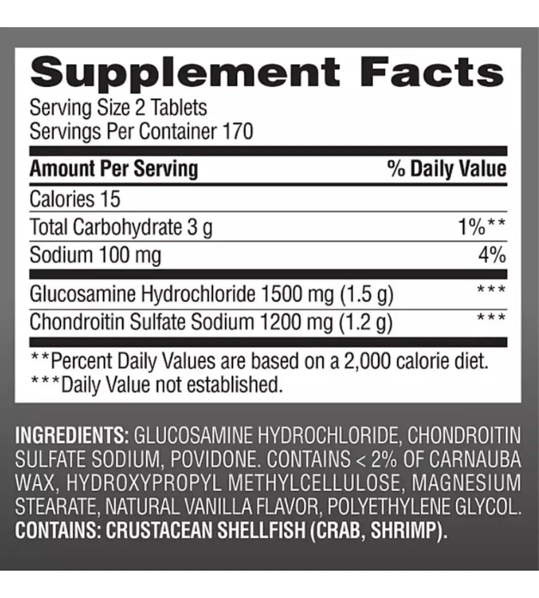 MEMBER´S MARK Triple Strength Glucosamine Chondroitin Tablet, 1 Count