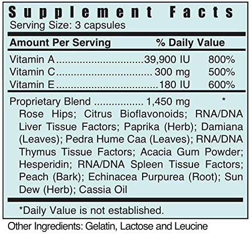 Systemic Formulas Repellerking Bio Nutriment ACX Vitamin DTX Capsule, 60 Count