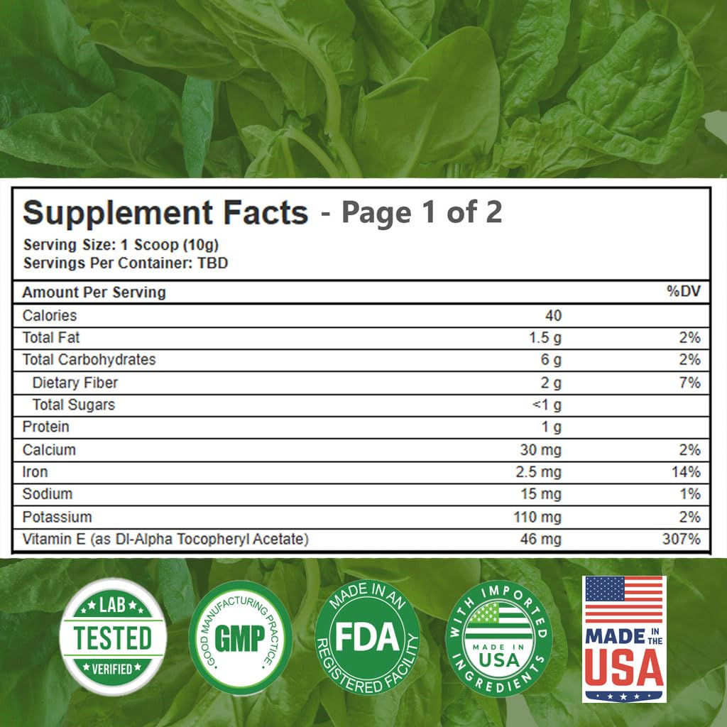 ImmunoPower Super Greens Powder 10.6 oz
