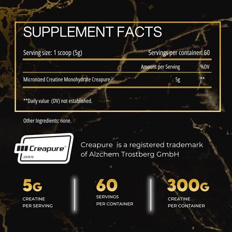 Historic Creatine Micronized Creatine Monohydrate Powder, Unflavored, 10.6 Ounce (Pack of 1)
