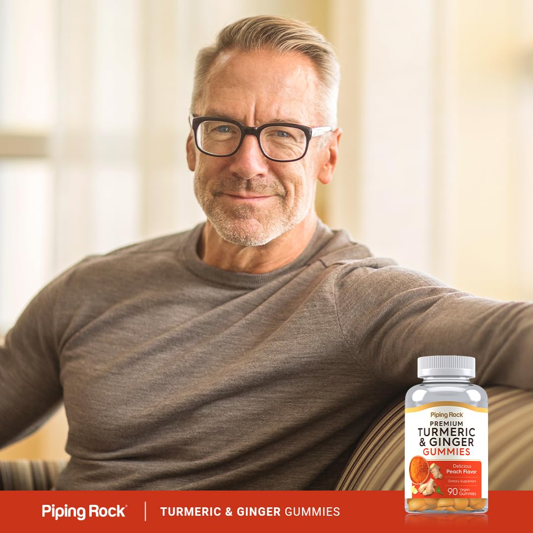 Piping Rock Turmeric and Ginger Gummies 90 Count