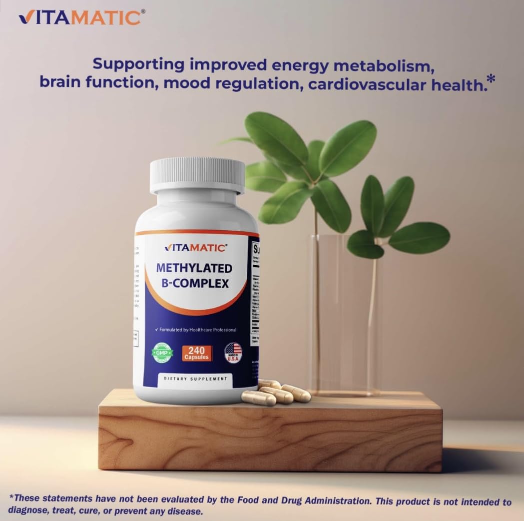 Vitamatic Methylated B-Complex Vitamins Capsules 240
