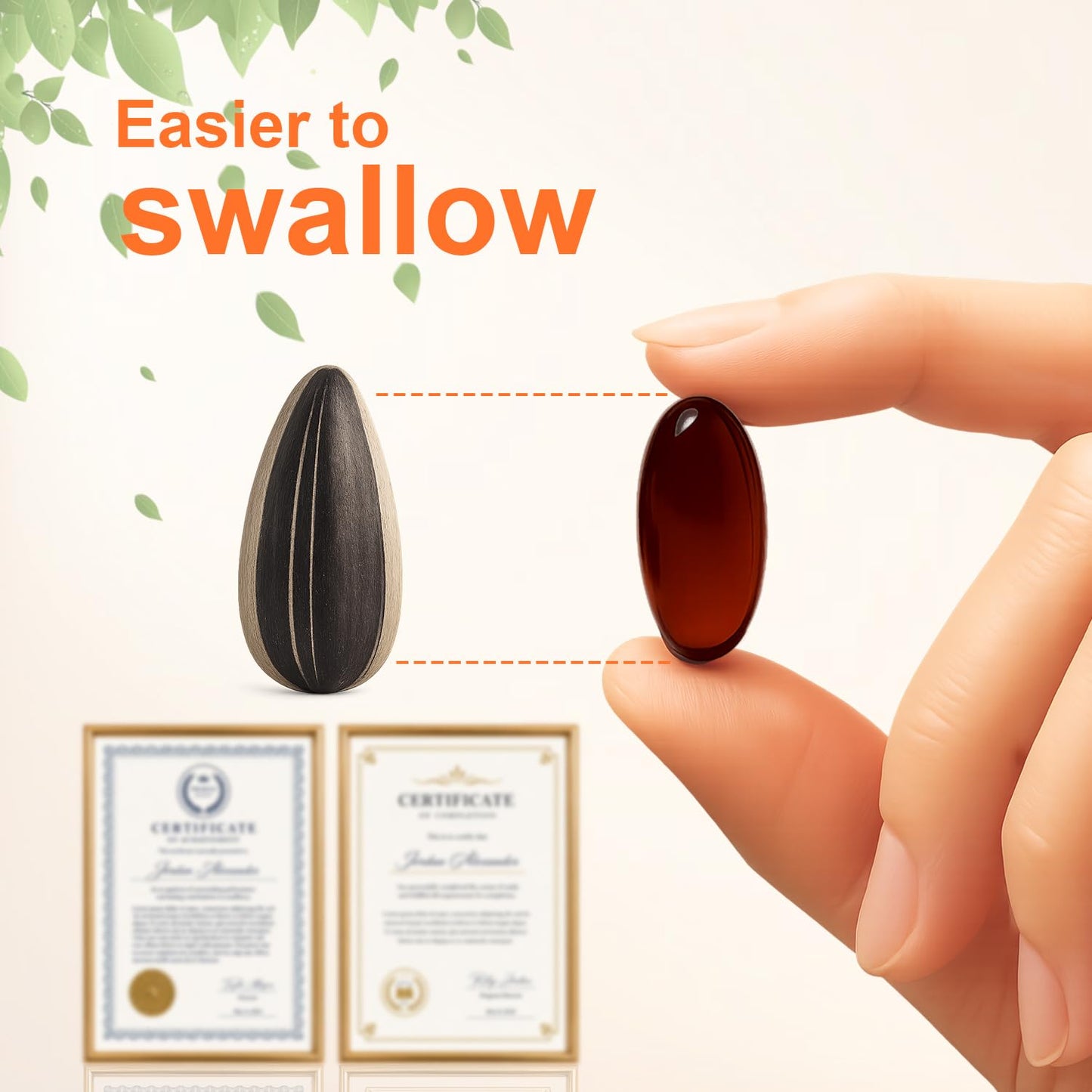 ESTHFGPSV Premium Pumpkin Seed Oil with Saw Palmetto 3000mg Softgel, 300 Count