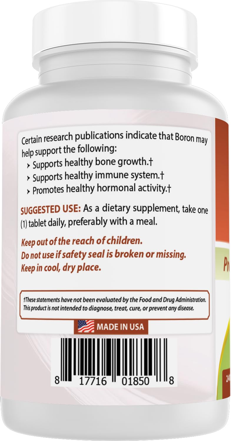 Best Naturals Boron Supplements 5 mg 720 Tablets
