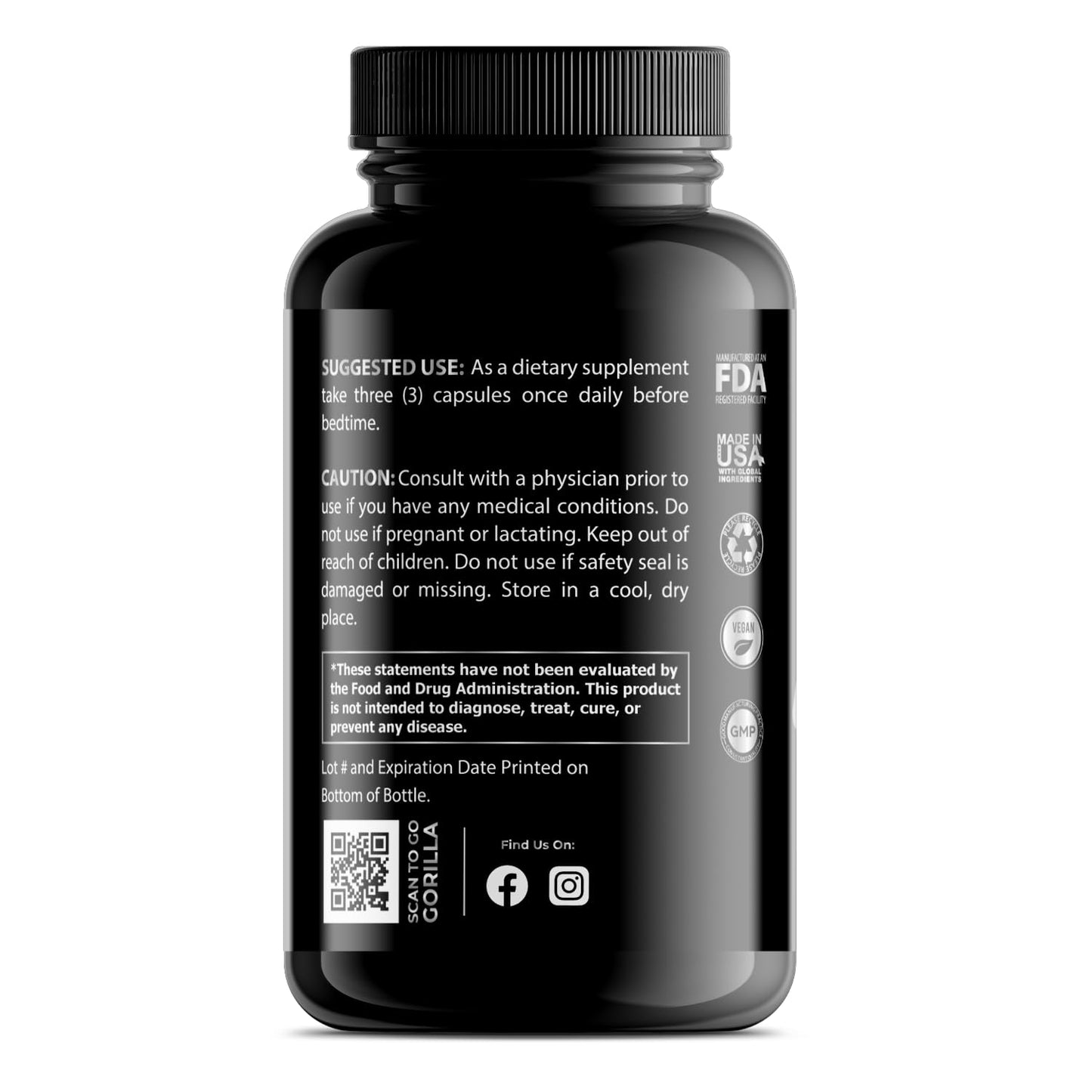 Gorilla Gulps Silverback-T Essential Testosterone Support 90 Capsules