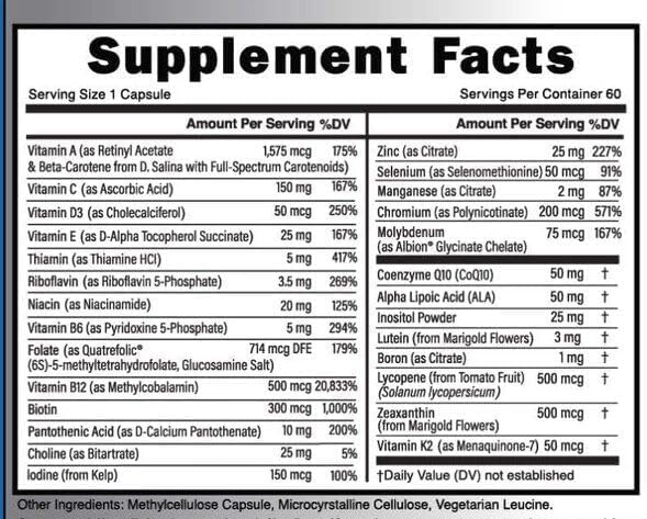 Daily Health Methylated Multivitamin Capsules, 60 Count