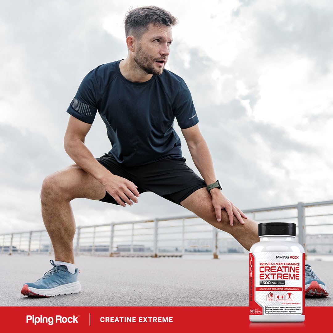 Piping Rock Creatine Monohydrate Capsules 120 Count