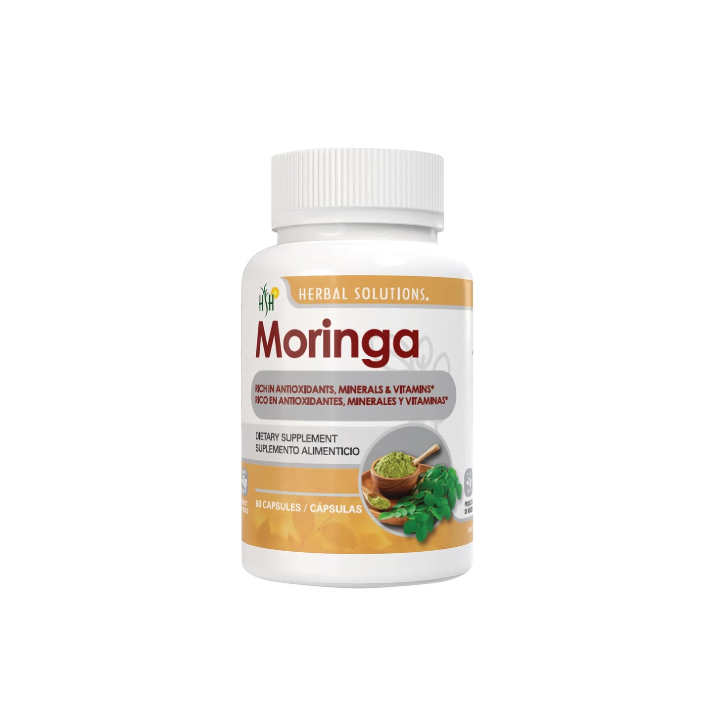 Herbal Solutions Health Moringa (Arbol de India) 60 Capsules